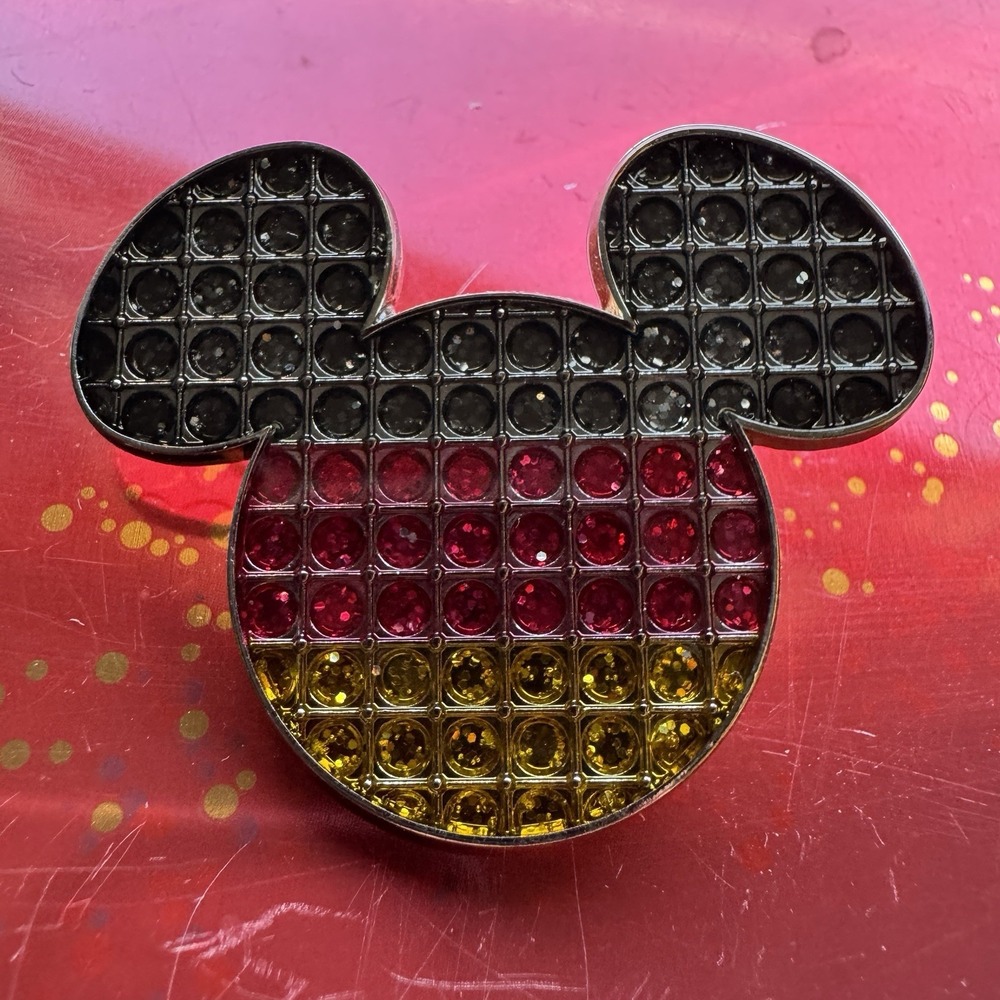Disney Parks Epcot World Showcase Germany Mickey Mouse Ears Crystals Jeweled Pin